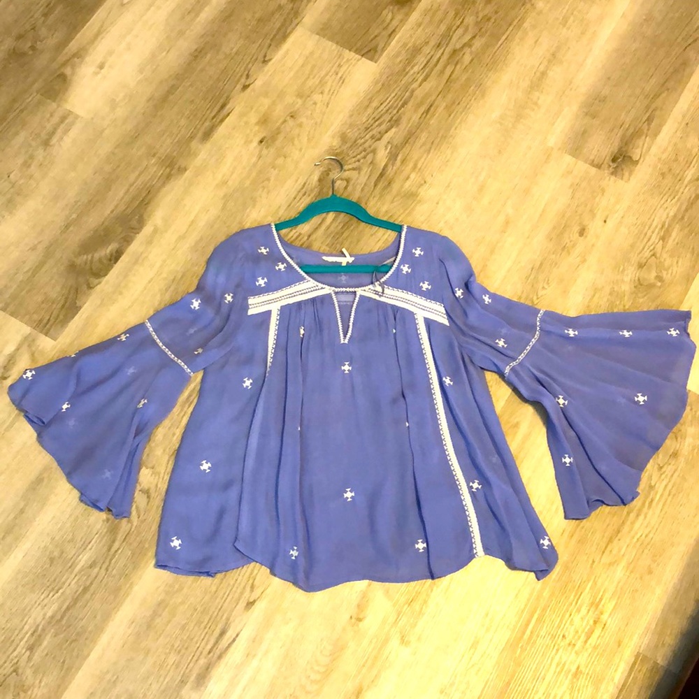 Bell-sleeve top